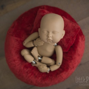 Little Puff, Cover and Pillow Bundle • Cuddle Heart Read • Newborn Photography Prop • Posing Pillow • Posing Beanbag