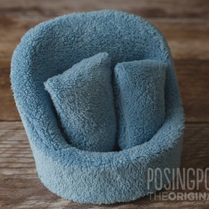 Cover & Pillows for GRAND Pod  • Ultra Soft Sherpa • Newborn Photography Prop • Newborn Chair • Photography Prop (Pod NOT included)