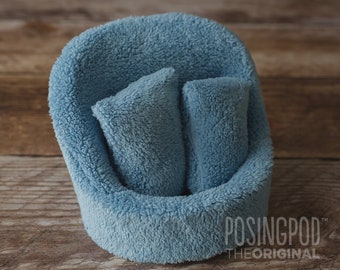 Cover & Pillows for GRAND Pod  • Ultra Soft Sherpa • Newborn Photography Prop • Newborn Chair • Photography Prop (Pod NOT included)
