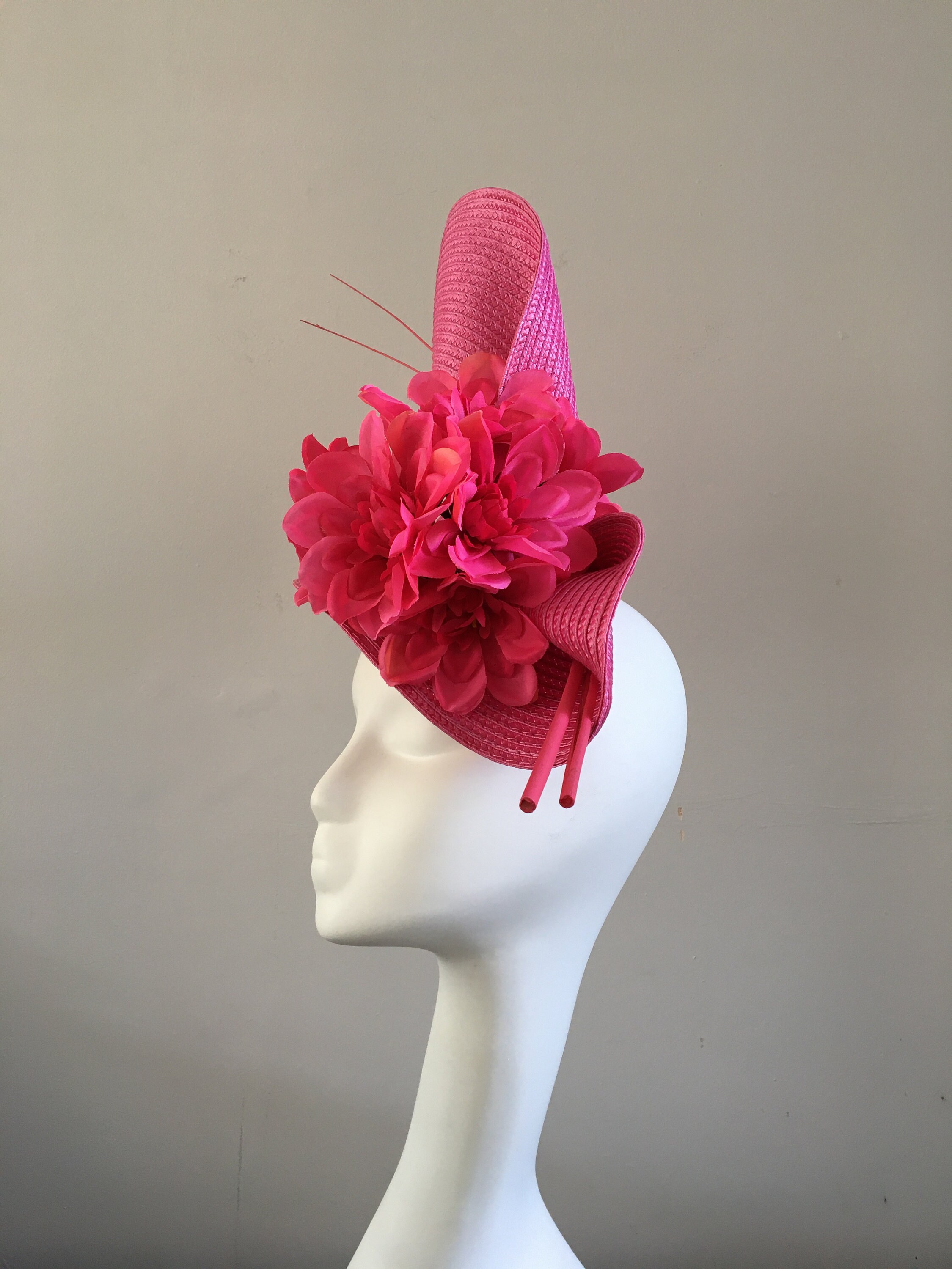 cerise pink hats for weddings