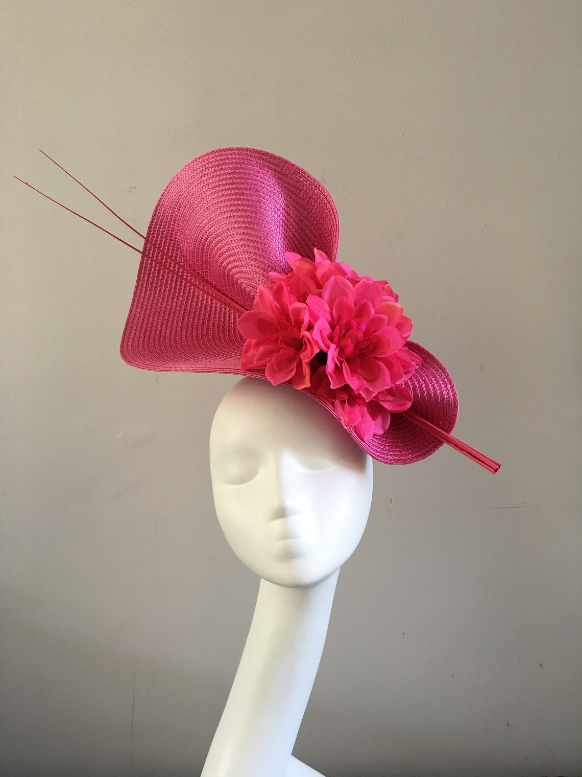 cerise pink hats for weddings