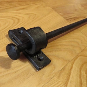 Wrouht iron curtain rod,two part rod, black,black curtain rod,collapsible rod,curtain bar,curtain pole,folding curtain rod,steel curtain rod