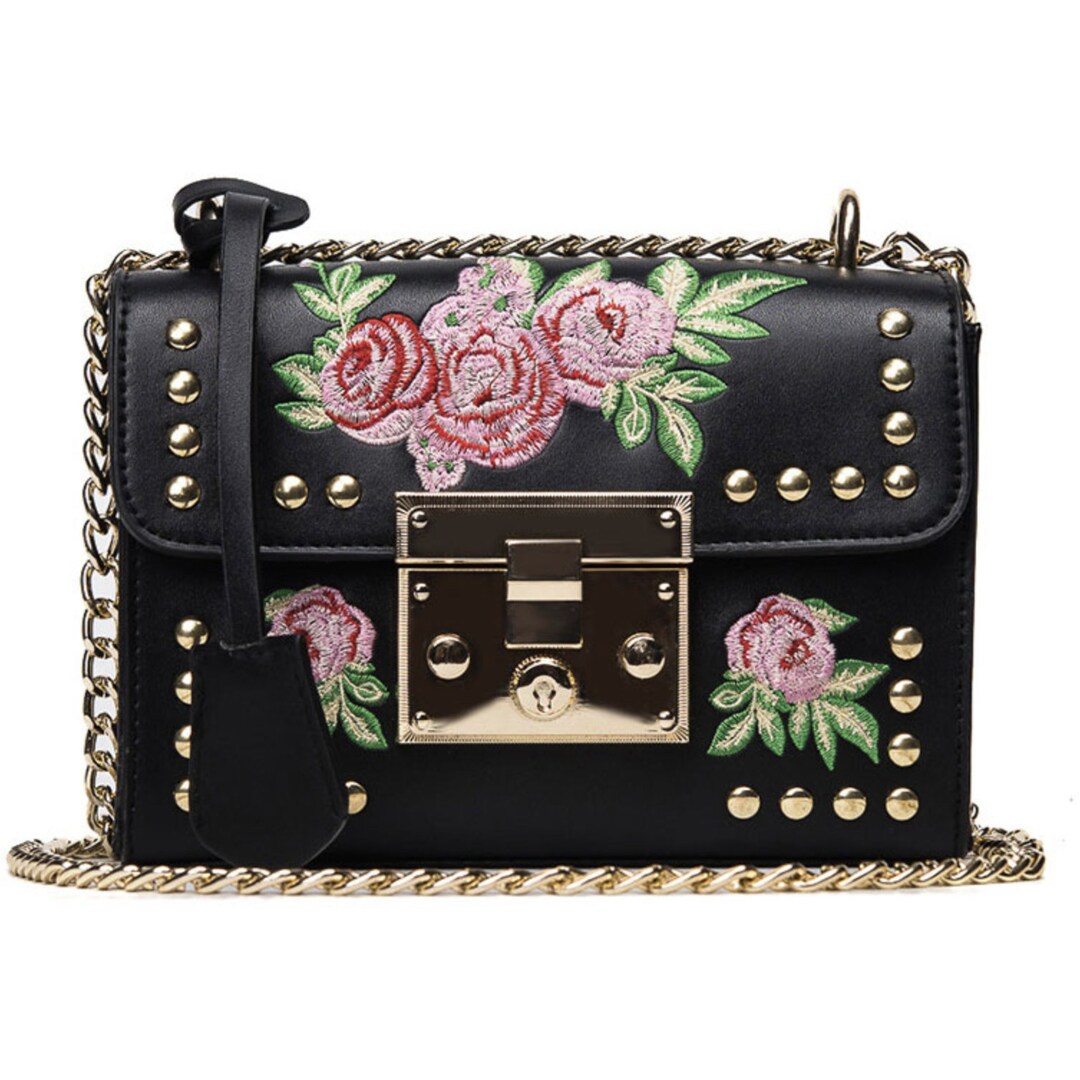 Durbanville Rose Embroidered Messenger Purse Etsy