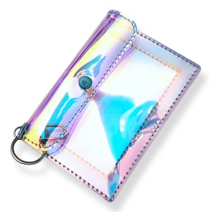 Bolsa transparente / Billetera pequeña / Byhandart / Estuche para documentos personales / Protector de tarjetas / Billetera de manga fina / Billeteras brillantes, regalos