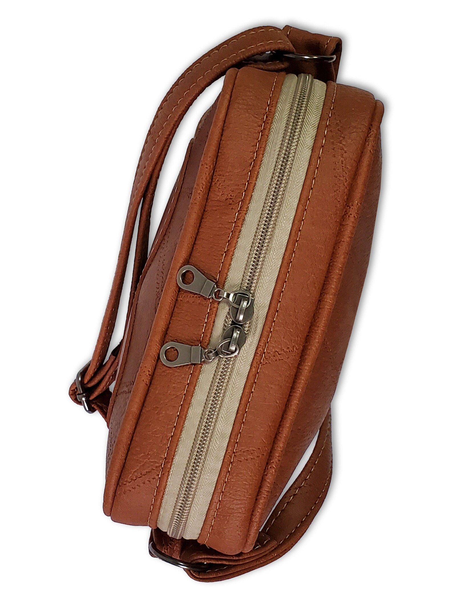 Caramel Leather Crossbody Bag