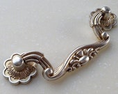 3 quot 3.78 quot Shabby Chic Drop Bail Dresser Pull Drawer Pulls Handles Antique Silver Kitchen Cabinet Door Handle Pull Vintage Furniture 76 96 mm
