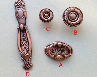 Chinese Classical Cabinet Drug Cabinet Door Handle Ancient Copper Ancient Cabinet Drawer Cabinet Wine Cabinet Pull Ring R575