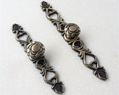 Antique Bronze Dresser Drawer Pulls Handles Backplate Kitchen Cabinet Door Handle Pull Knobs Furniture Hardware Back Plate Rustic Unique