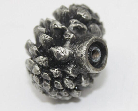 Antique Silver Dresser Knobs Pine Cone Drawer Pulls Knobs Etsy