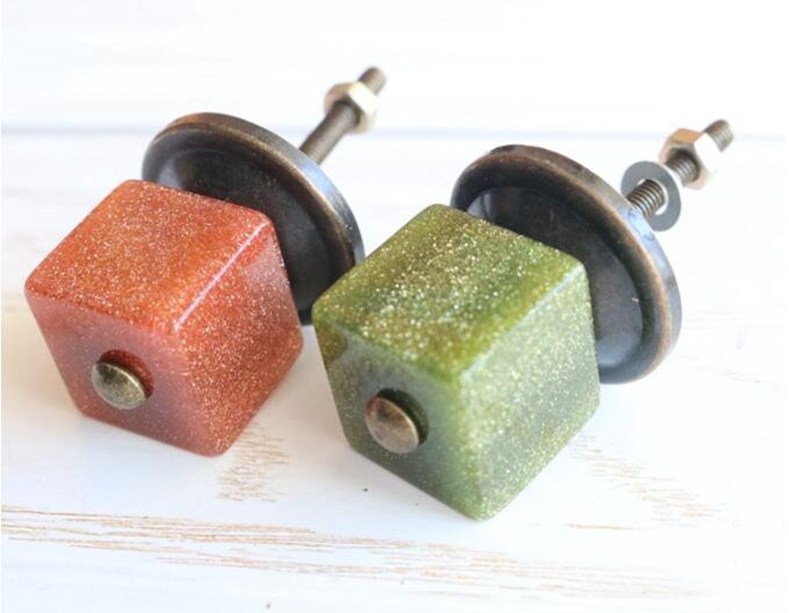 Retro handle Square Resin Knob/Dresser Knob Drawer Pulls Etsy