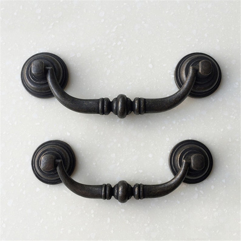 3.78 4.17 Drop Bail Swing Drawer Pull Dresser Etsy