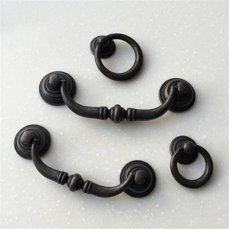 3.78 4.17 Drop Bail Swing Drawer Pull Dresser Etsy