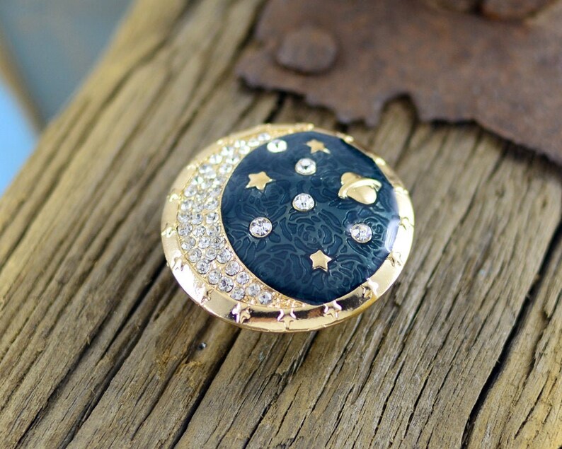 Enamel Moon and Stars Drawer Knobs / Starry Sky / Etsy