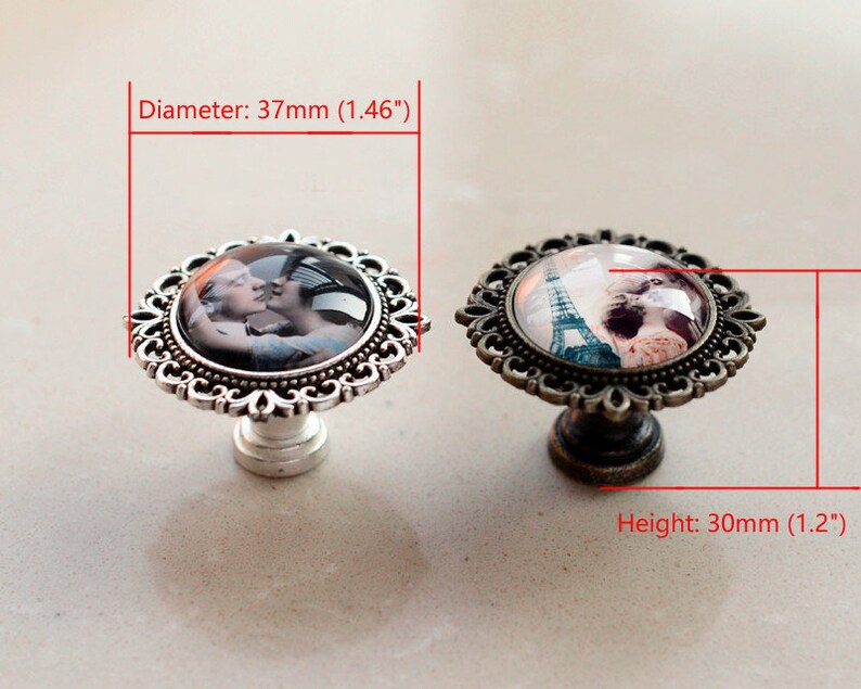 Steampunk gear Cabochons KnobsVintage Silver Cabinet Dresser Knobs pullDresser KnobsCabinet Pull handlesCabinet KnobsFurniture Hardware
