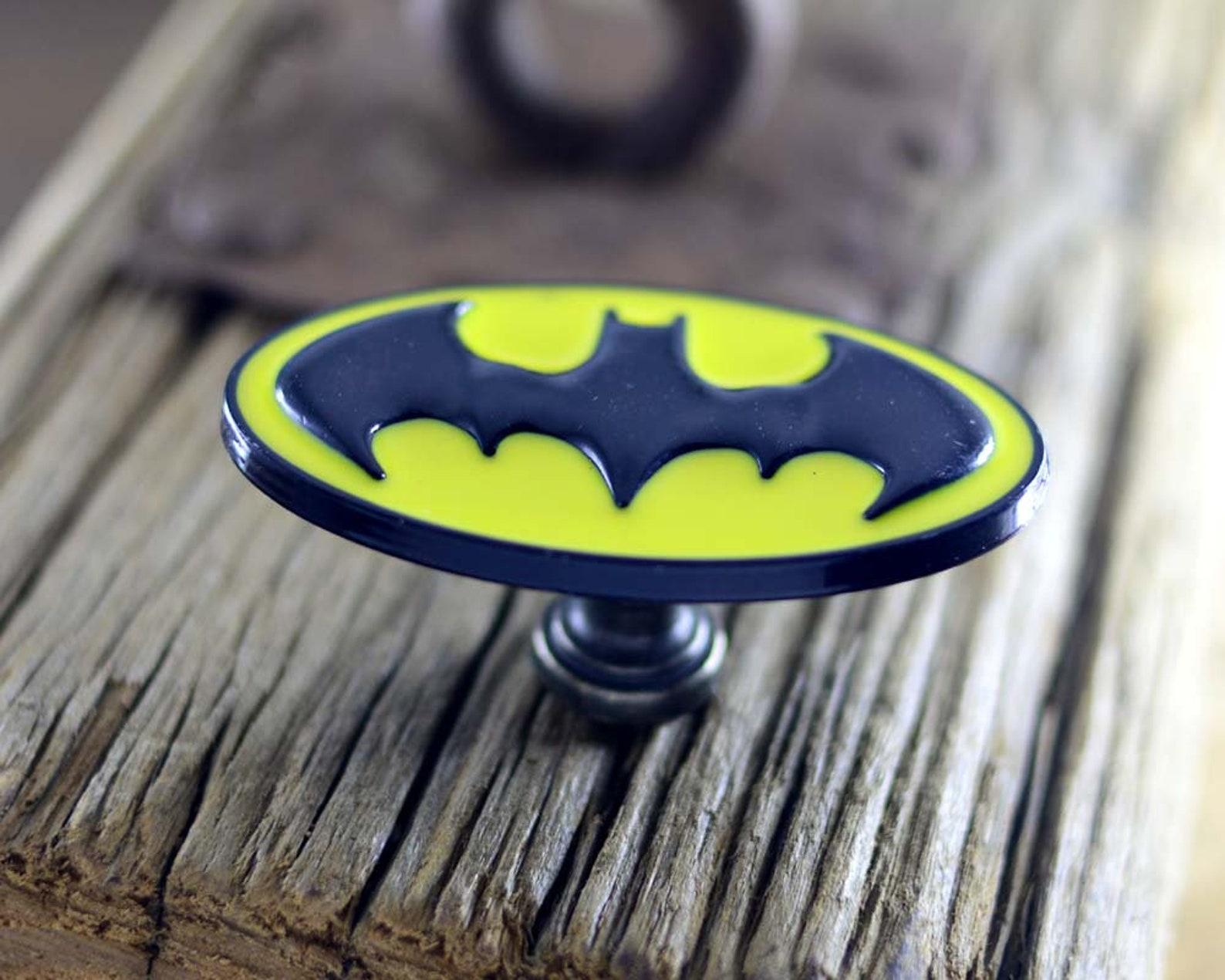 Batman Drawer Knobs Super Hero Knobs Furniture Etsy