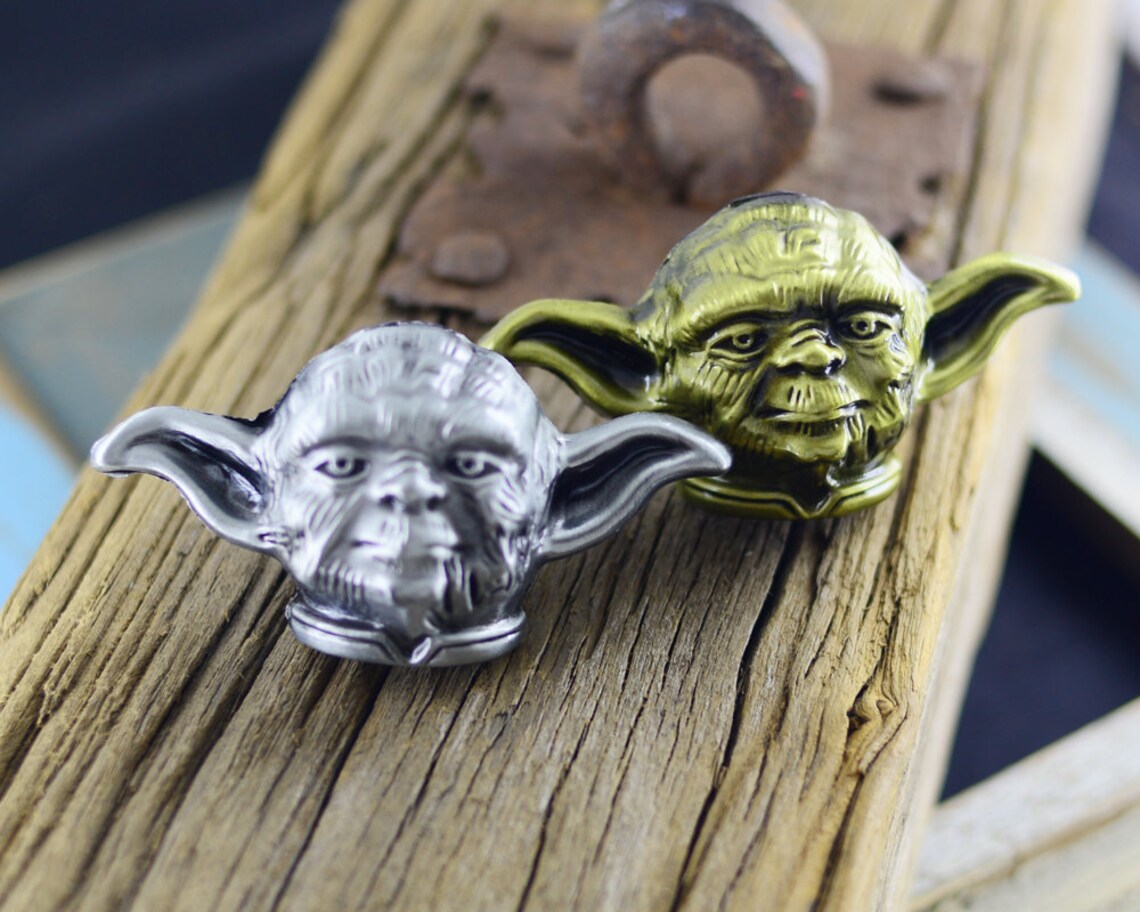 Star Wars Master Yoda Drawer Knobs / Star Wars Knobs / Etsy