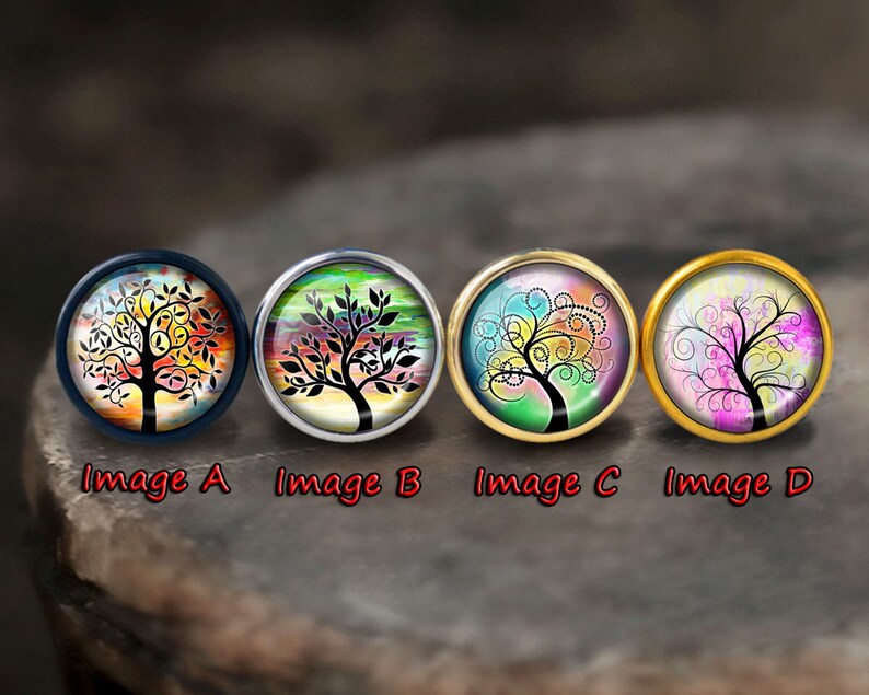Tree Glass Cabochons Knobsillustration Cabinet Dresser Knobs pull Dresser Knobs Cabinet Pull handles Cabinet Knobs Furniture Hardware