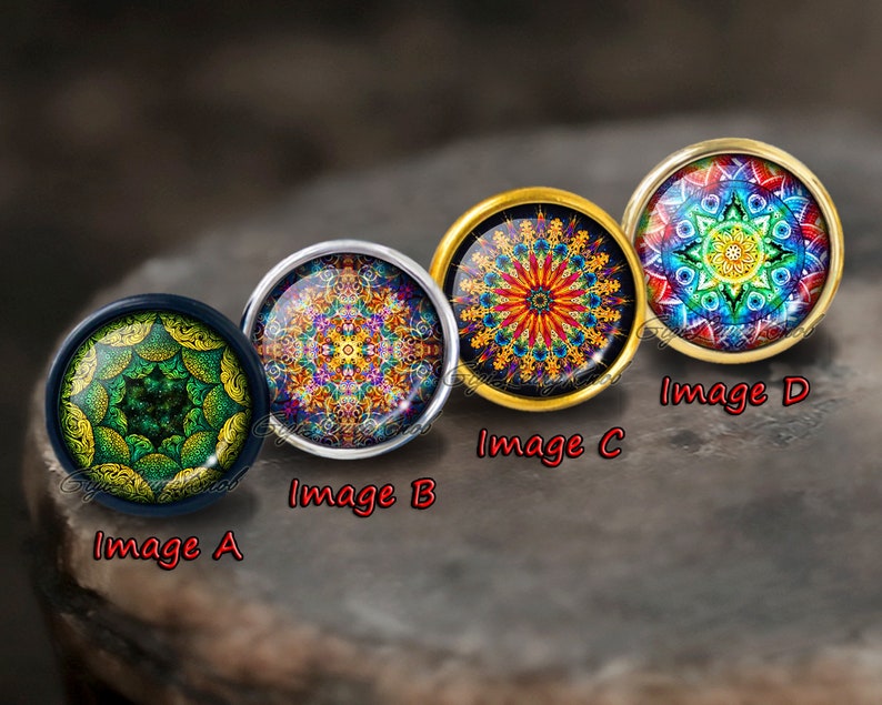 Kaleidoscope Cabochons Knobsillustration Cabinet Dresser Knobs pullDresser KnobsCabinet Pull handles Cabinet Knobs Furniture Hardware
