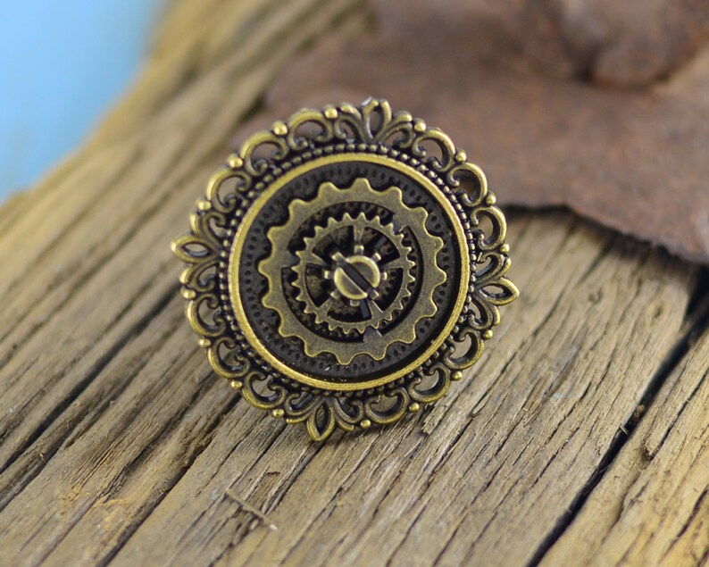 Steampunk Gear Knob Vintage Look Drawer Knobs Dresser Knob Etsy