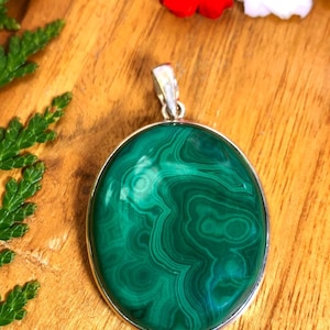 malachite pendant