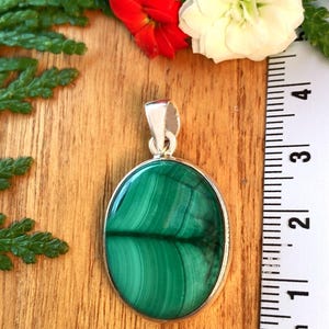 malachite pendant