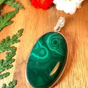 malachite pendant