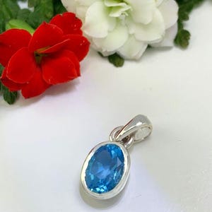 Blue topaz pendant