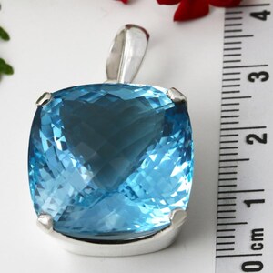 Blue topaz pendant