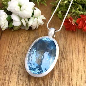 Blue Topaz Pendant - TOP