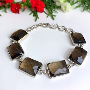 smoky quartz bracelet
