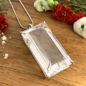 Rock crystal pendant