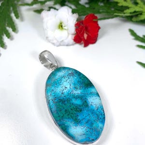 malachite-chrysocolla pendant