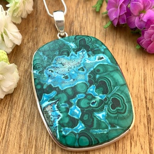 malachite pendant