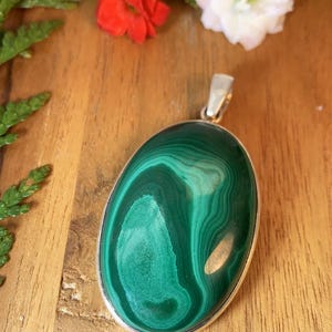 malachite pendant