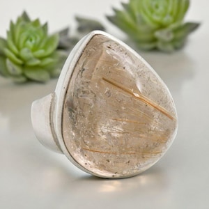 Rutilated Quartz Ring - 59/18
