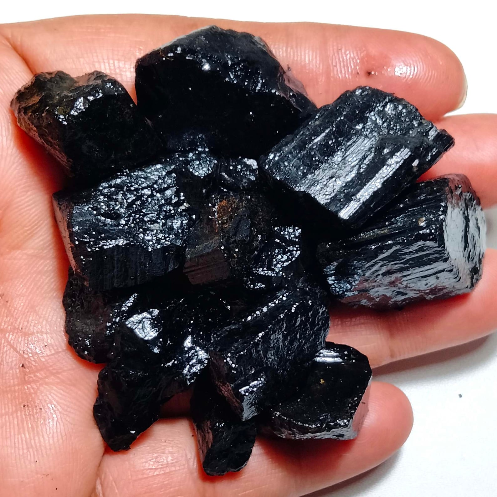 Black tourmaline crystal black tourmaline raw black Etsy
