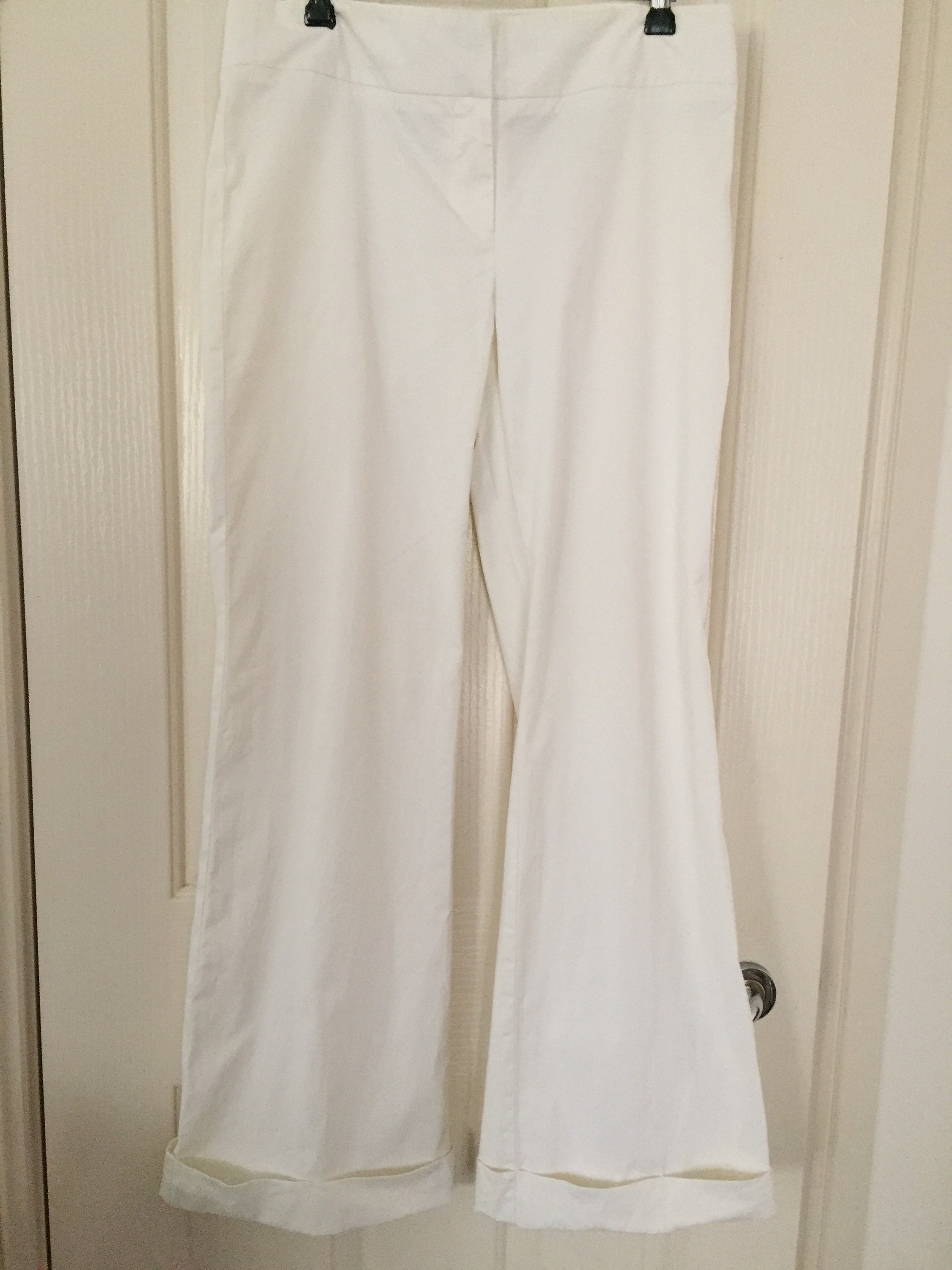 CUE VINTAGE WHITE Sailor Pants size 10 Stretch cotton | Etsy