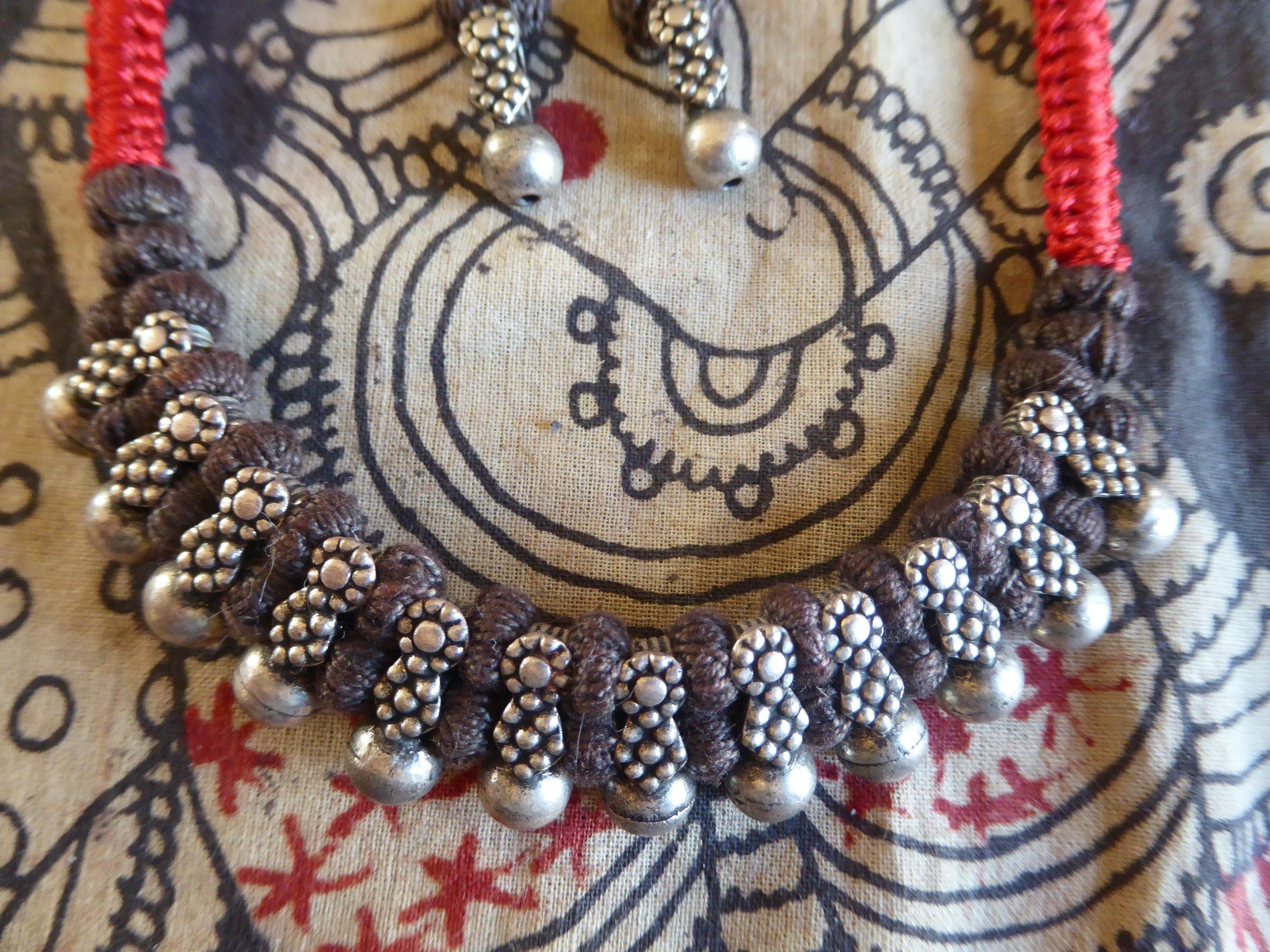 Indian Fabindia necklace earrings india vintage 1990's Etsy