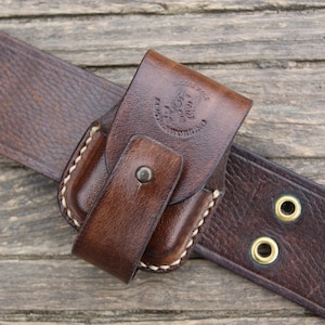 Étui ceinture zippo en cuir