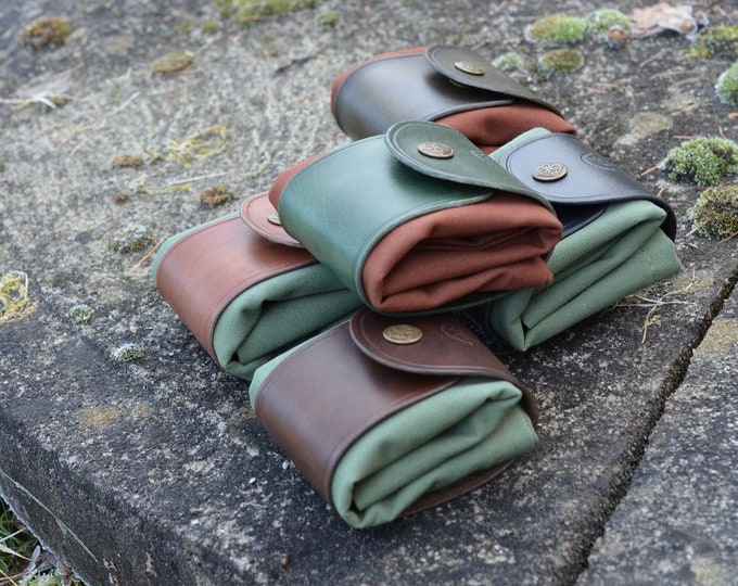 Leather and Canvas Bushcraft Bag Etsy