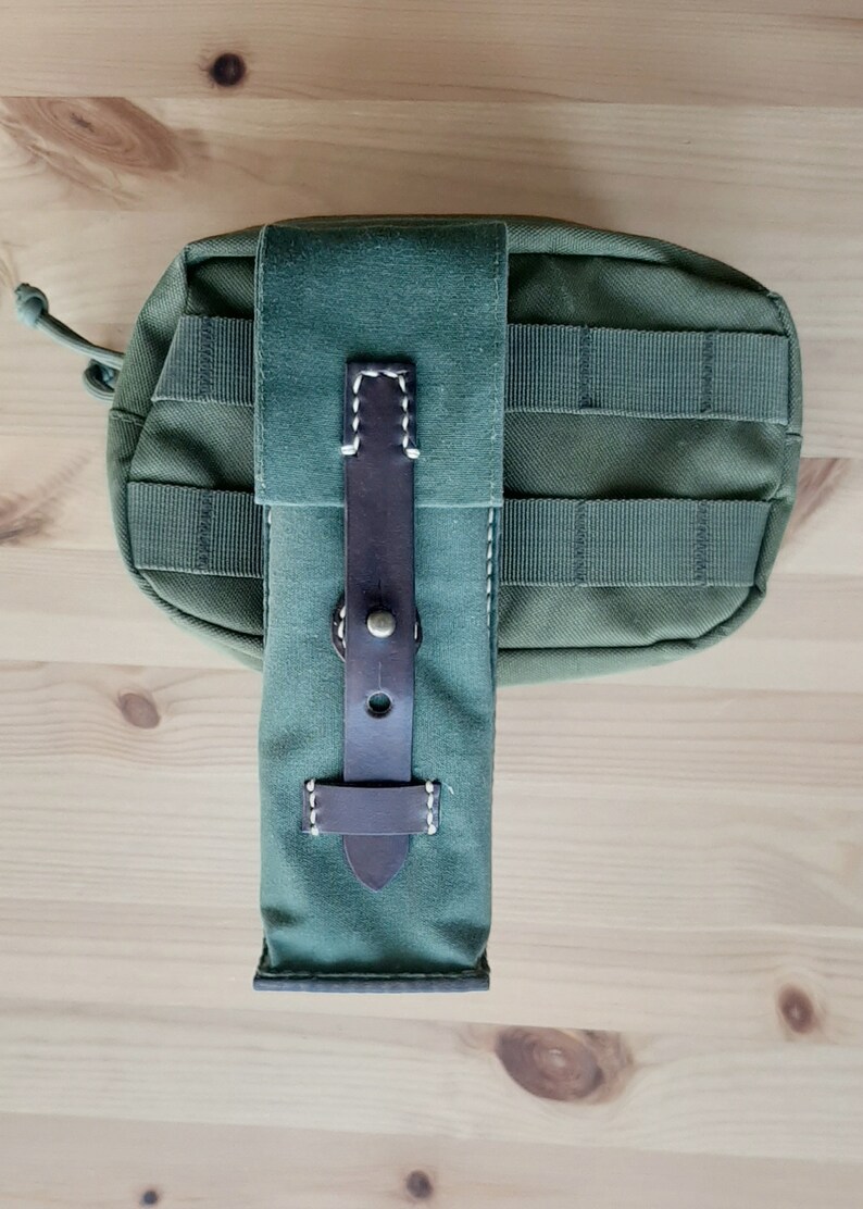 Leather and Waxed Canvas Bushcraft Pouch for Silky Pocketboy Etsy