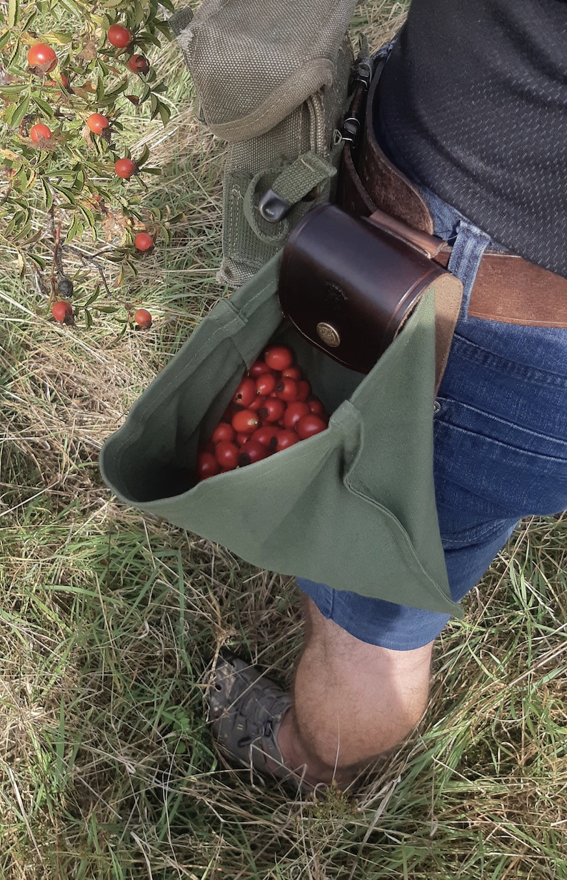 Leather and Canvas Bushcraft Bag Etsy