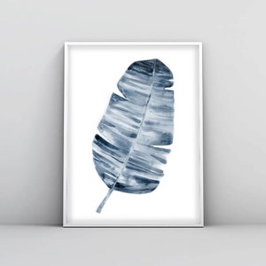 Banana Leaves, Banana Leaf , Watercolor painting, Banana leaf print, Watercolor print, Kitchen art, Printable wall art, Digital print