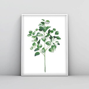 Plant print , Leaf print, Watercolor paintings, Botanical Poster, Art prints, Monstera, palm leaf, Watercolor art, Kitchen decor, Printable