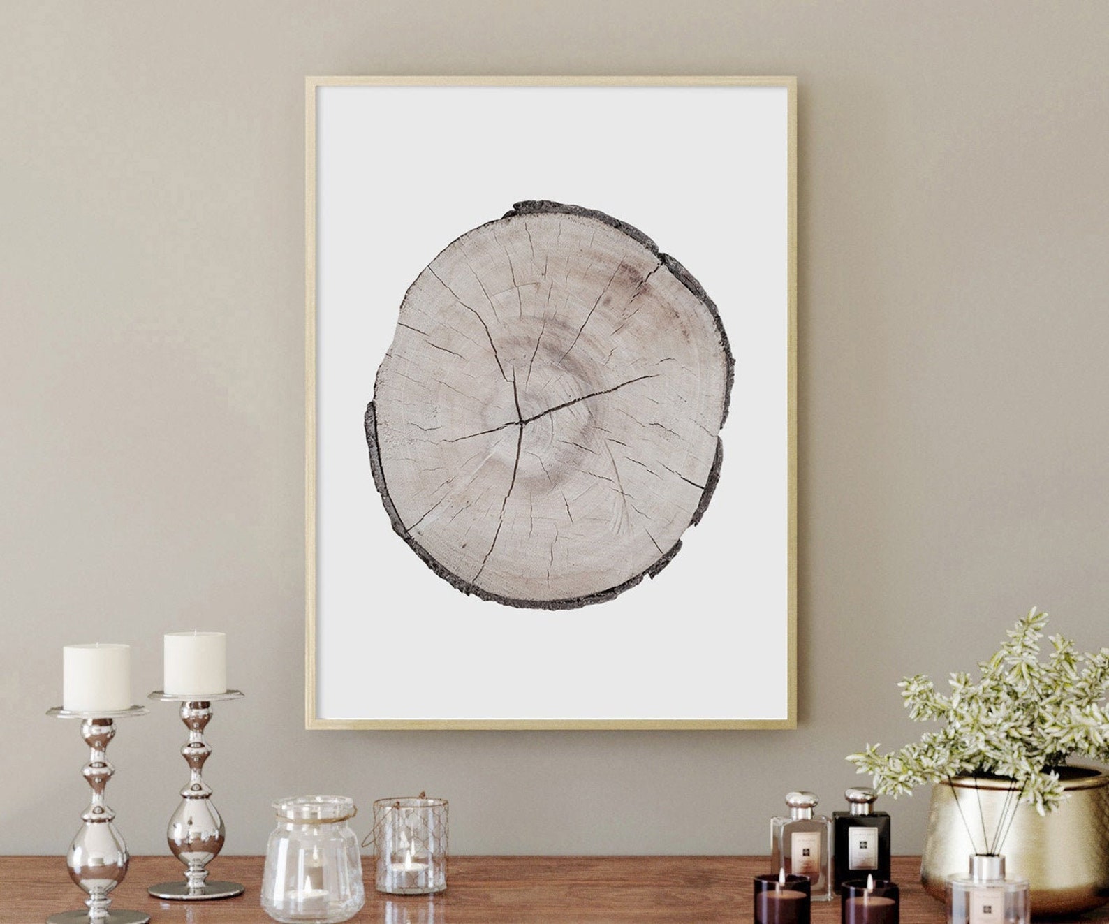 Tree Ring Wall Art Tree Ring Prints Wall Decor Digital Etsy