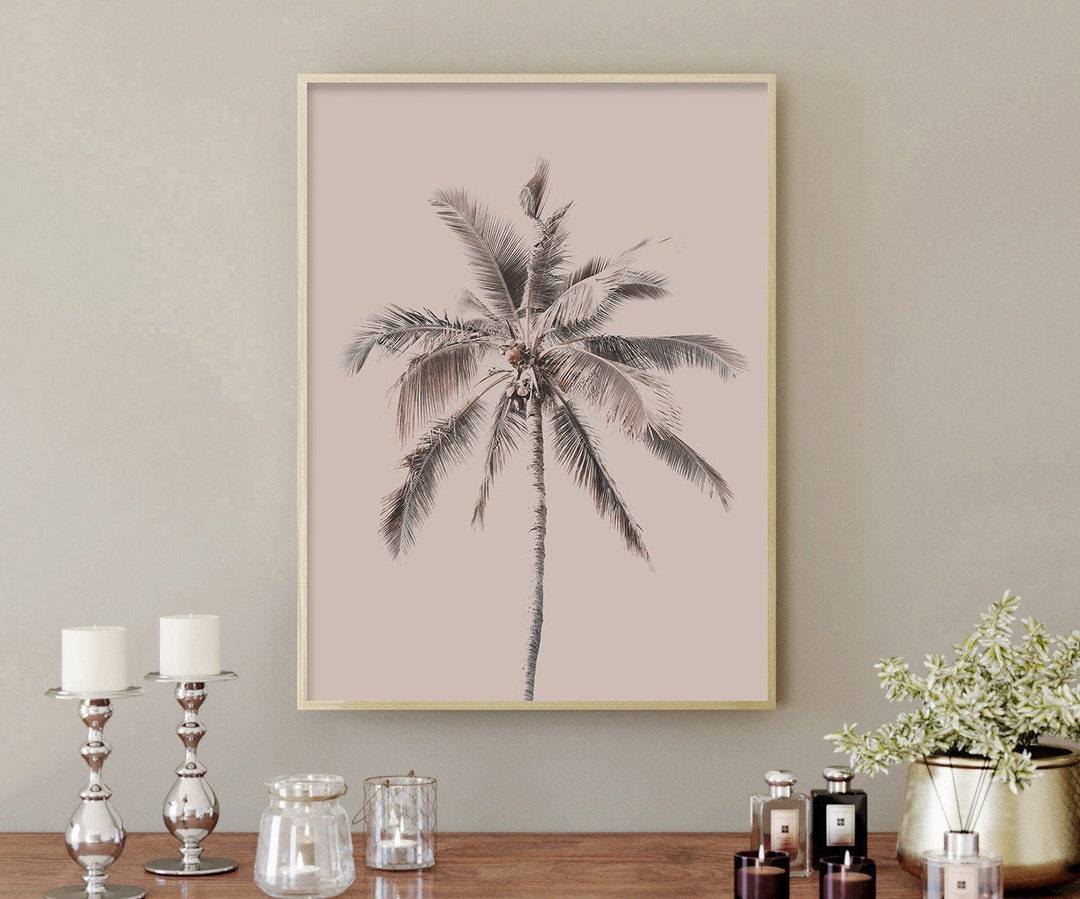 Coconut Tree Poster Palm Tree Prints Contemporary Art - Etsy