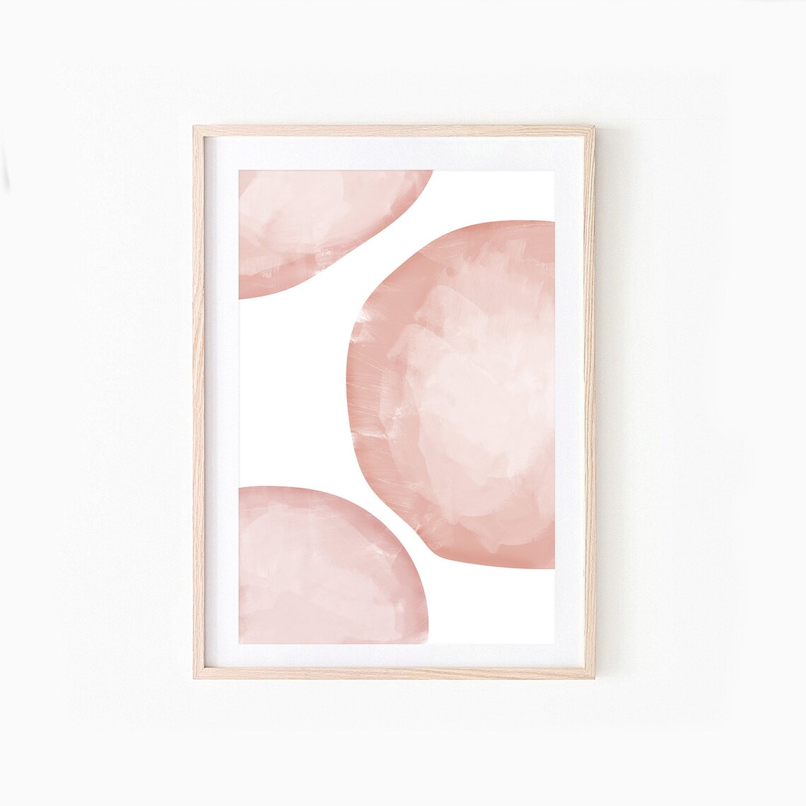 Pink Modern Wall Decor Contemporary Art Print Printable Wall - Etsy