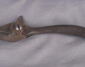 Abridor de latas de metal antigo, utensílio de cozinha