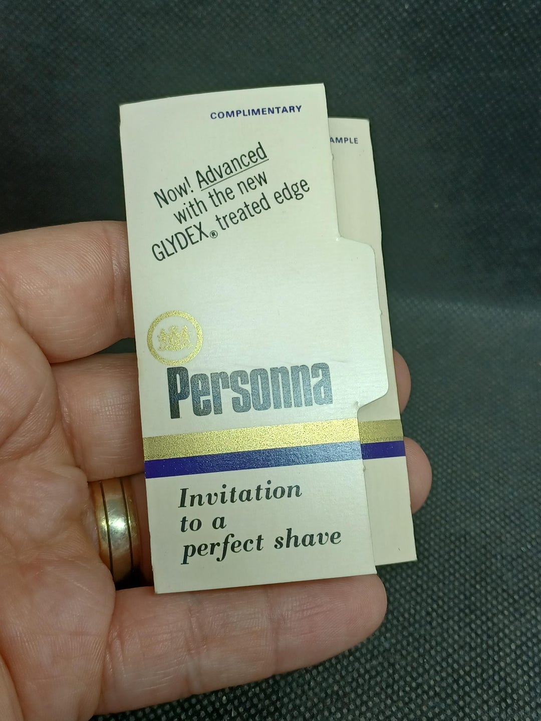 Vintage PERSONNA Razor Blade Sample Advertising TOTAL Fuel Free Gift - Etsy