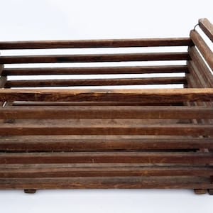 wood crate for eggs, vintage 1920s, Box Factory Manufacturing of Paris, Texas
